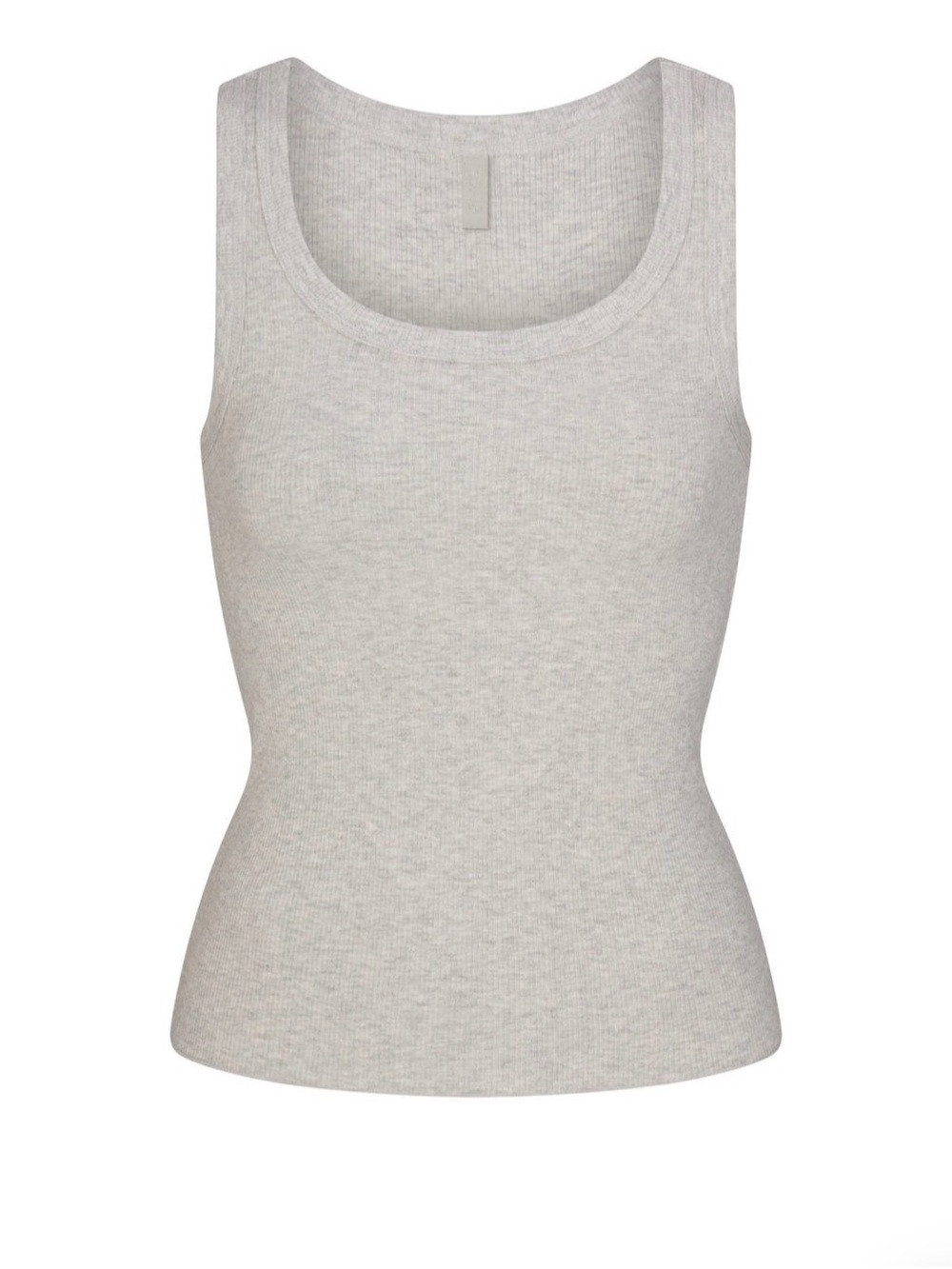 Skims Cotton Rib Scoop Neck Tank